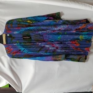 TIE DYED CARDIGAN #12- BY SACRED THREADS-ONE SIZE